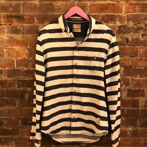 Blue de Genes Bacco Big Stripe Japan Shirt